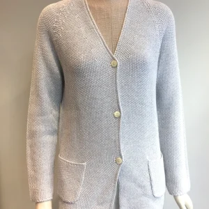 Hubert Gasser Strickjacke in Silbergrau